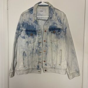 Old Navy Light Blue and White Denim Jacket